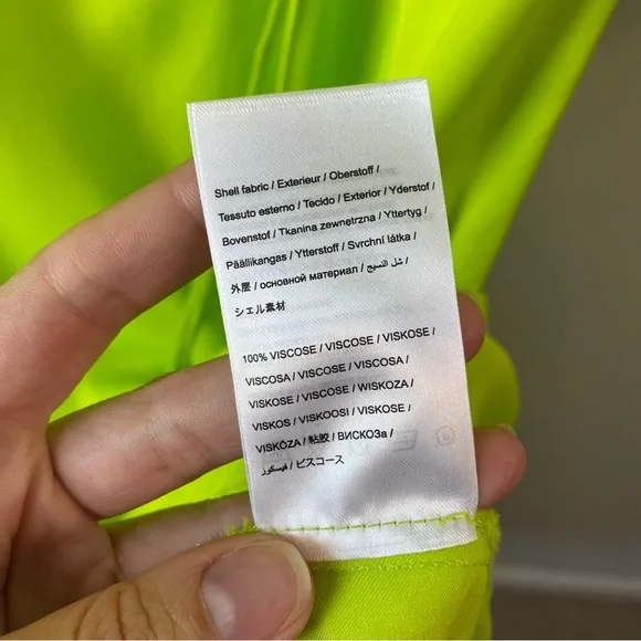 Farm Rio Lime Piping Cut Out Midi Dress L - Picture 8 of 12